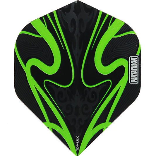 Pentathlon Dart Flights Standard Black/Green