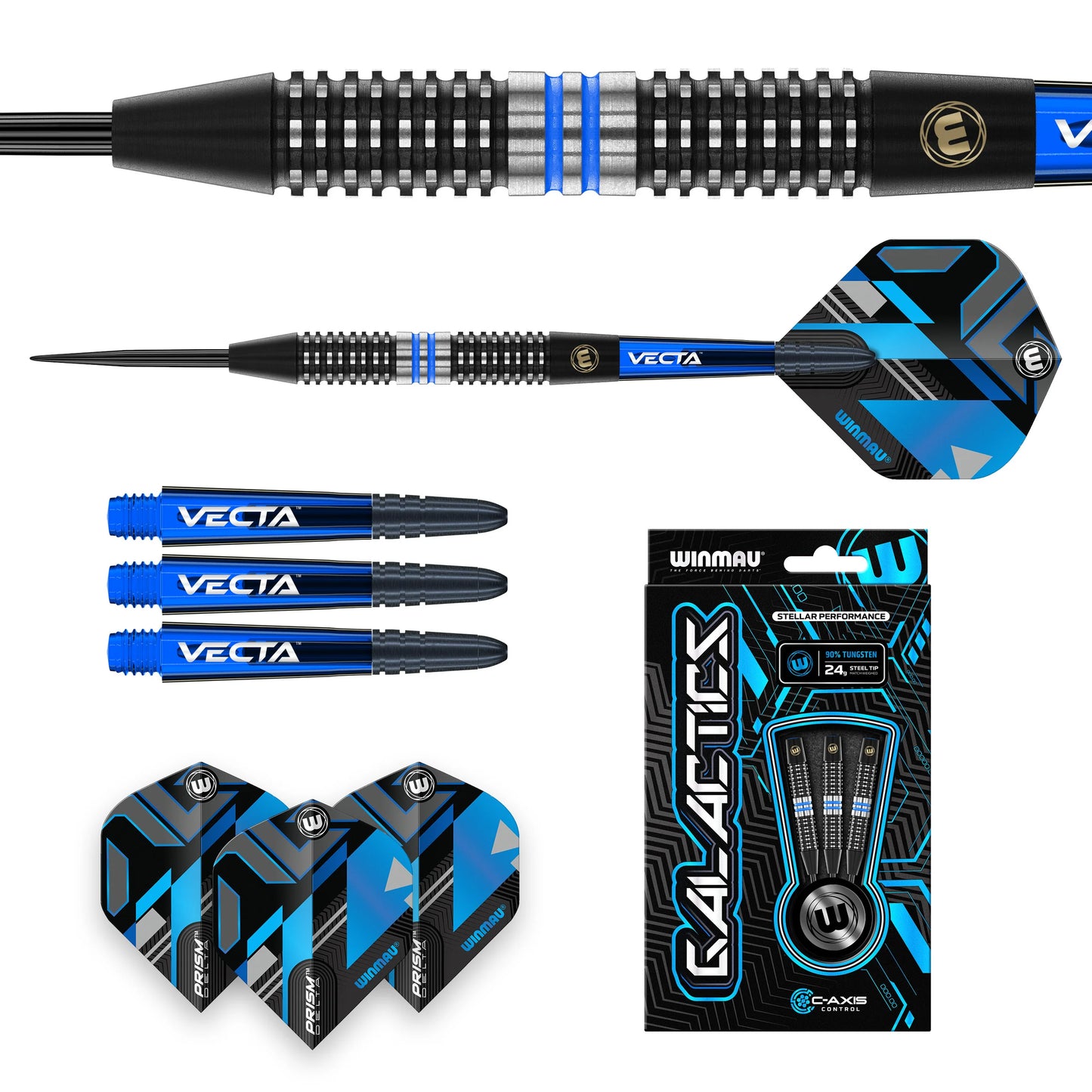 Winmau Galactic's 90% Tungsten Dart Set - 24g