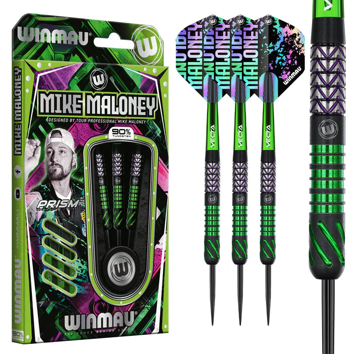 Winmau Mike Maloney Steel Tip Dart Set - 22g
