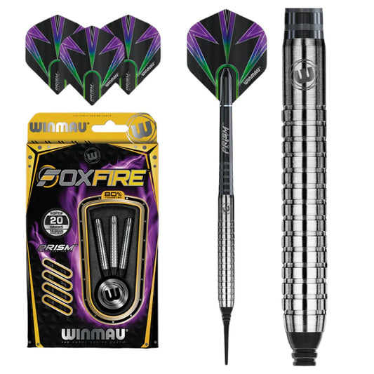 Winmau Foxfire 80% Darts 18g B/W 20g F/W