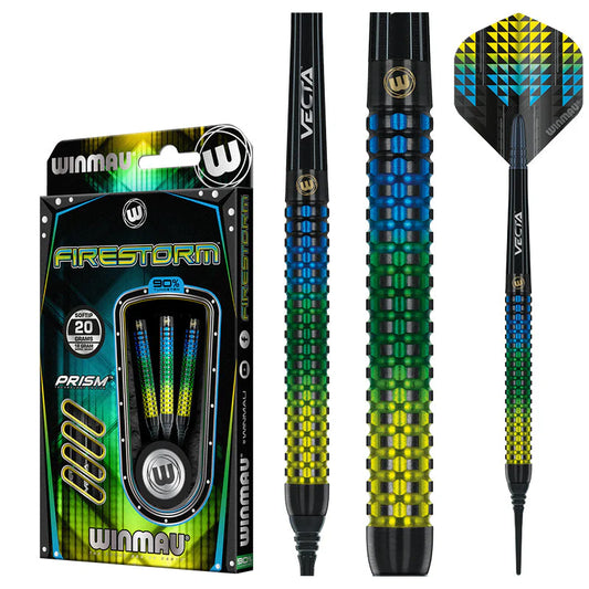 Winmau Firestorm 90% Darts 18g B/W 20g F/W