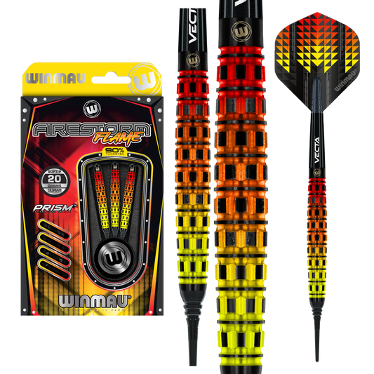 Winmau Firestorm Flame 90% Darts 18g B/W 20g F/W