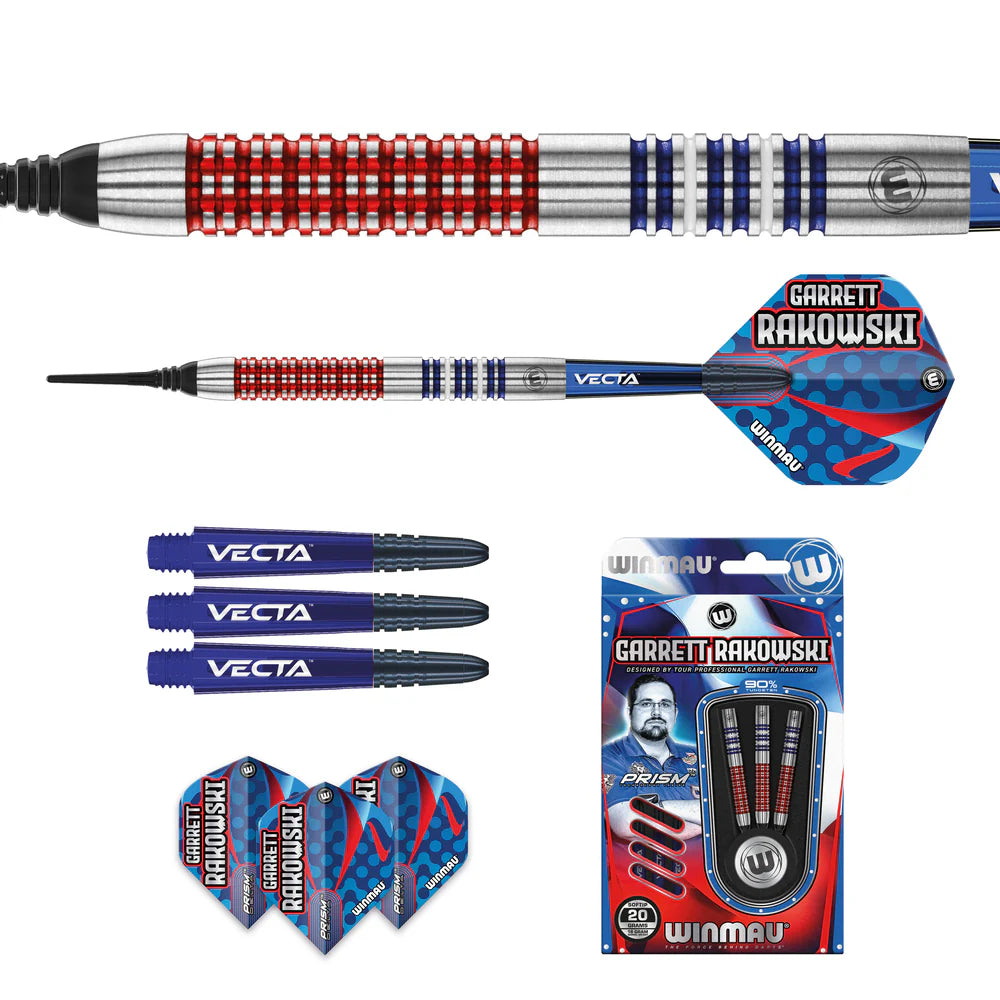 Winmau Garrett Rakowski Soft Tip Darts - 20gm