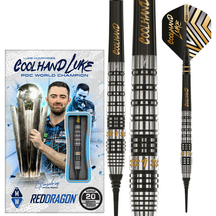 Red Dragon Luke Humphries Prestige Soft Tip Dart Set - 20 grams