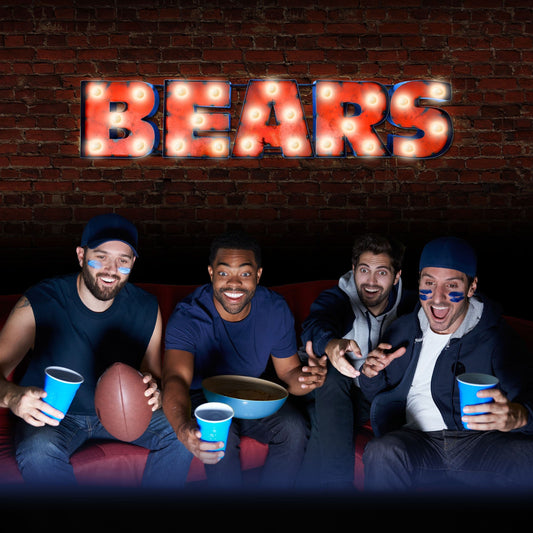 Chicago Bears Recycled Metal Sign