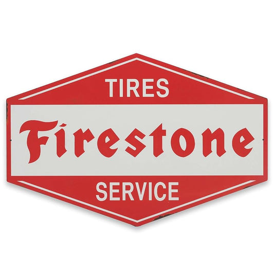 Firestone Tires & service Classic Logo Metal Sign
