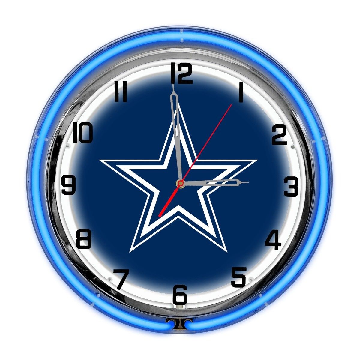 Dallas Cowboys 18 inch Neon Clock