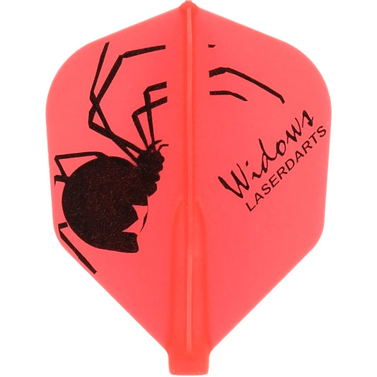 Laserdarts Fit Flight Dart Flights - Shape Red Widows