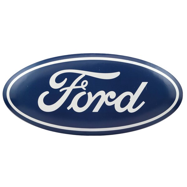Ford Oval Logo Metal Button Tin Sign