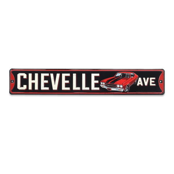 General Motors Chevrolet Chevelle Avenue Tin Sign