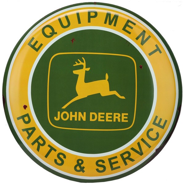 Open Road Brands John Deere Metal Button Sign