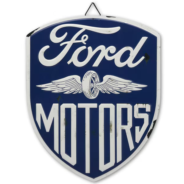 Ford Motors Embossed Tin Sign