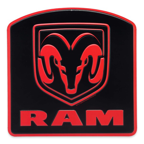 Dodge Ram Logo Tin Sign