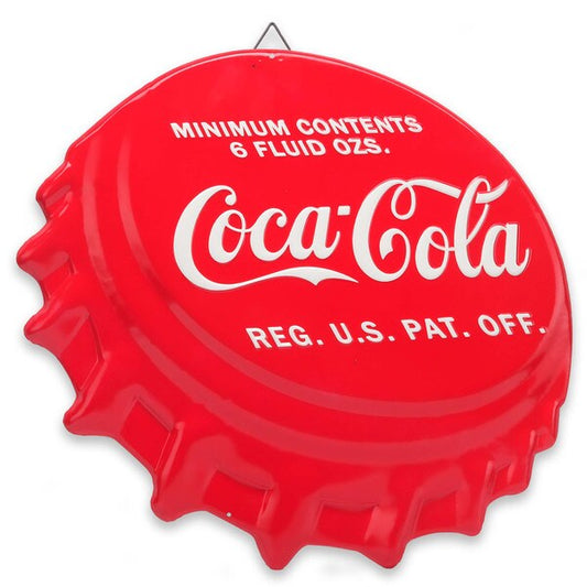 Coca-Cola Bottle Cap Tin Sign