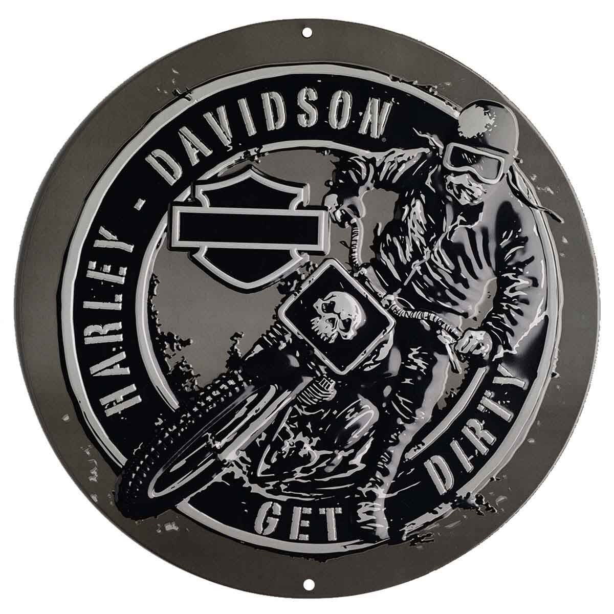 Harley Davidson Get Dirty Tin Sign