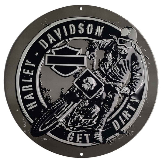 Harley Davidson Get Dirty Tin Sign