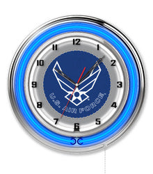 US Airforce 19" Neon Clock