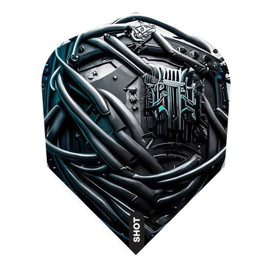 Shot Darts AI Cyberpunk Dart Flight Set Small Standard