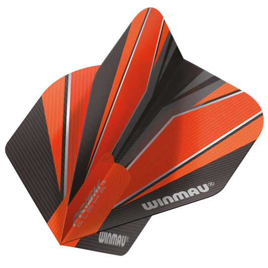 Winmau Black & Orange Prism Alpha Standard Flights