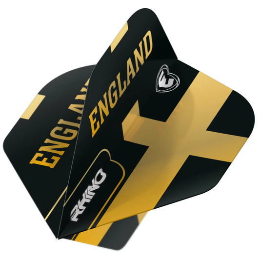 Winmau Black & Gold England Rhino Standard Flights