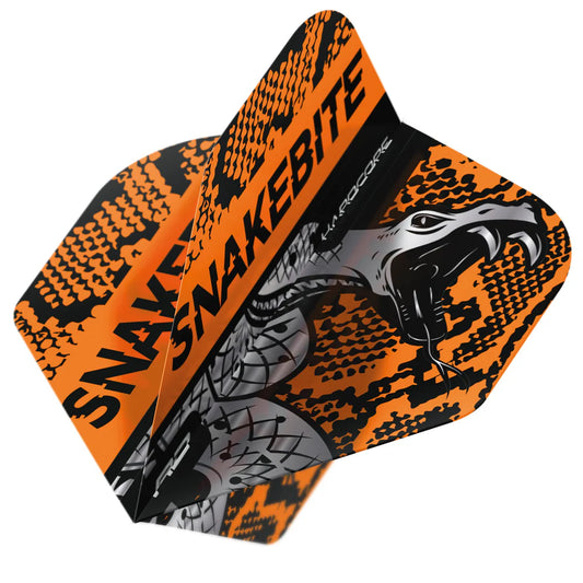 Red Dragon Peter Wright Orange Coiled Snakeskin Hardcore Standard Flights