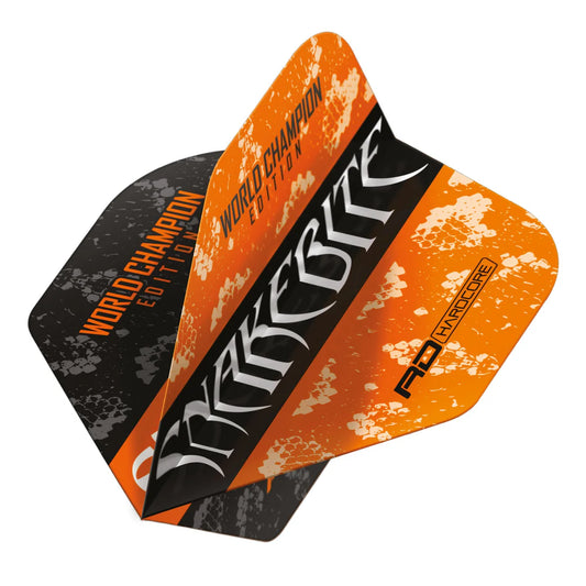 Red Dragon Peter Wright Orange & Black Yin Yang Standard Flights