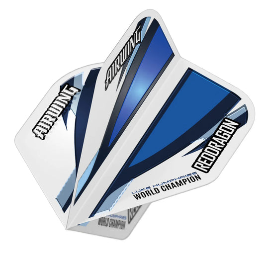 Red Dragon Airwing Luke Humphries World Champion Moulded White & Blue Standard Flights