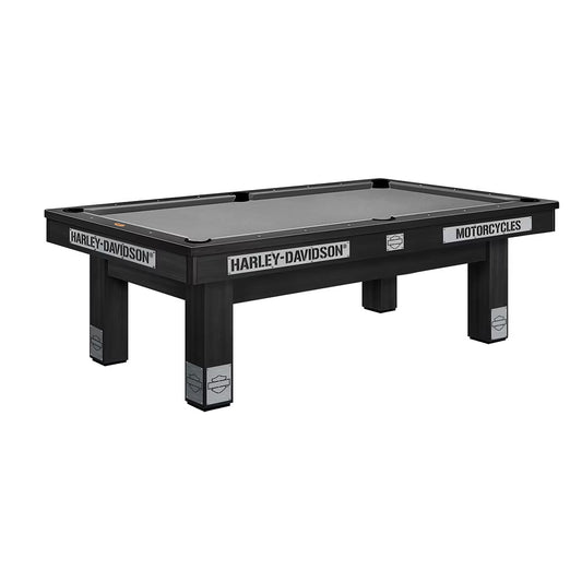 Harley Davidson Motorcycles Pool Table - Charcoal - 7ft
