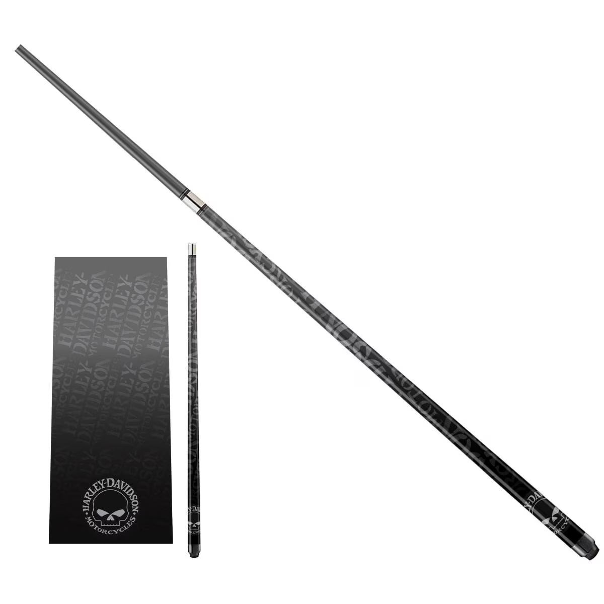 Harley Davidson Willie G. Skull Graphite Pool Cue - 19 oz