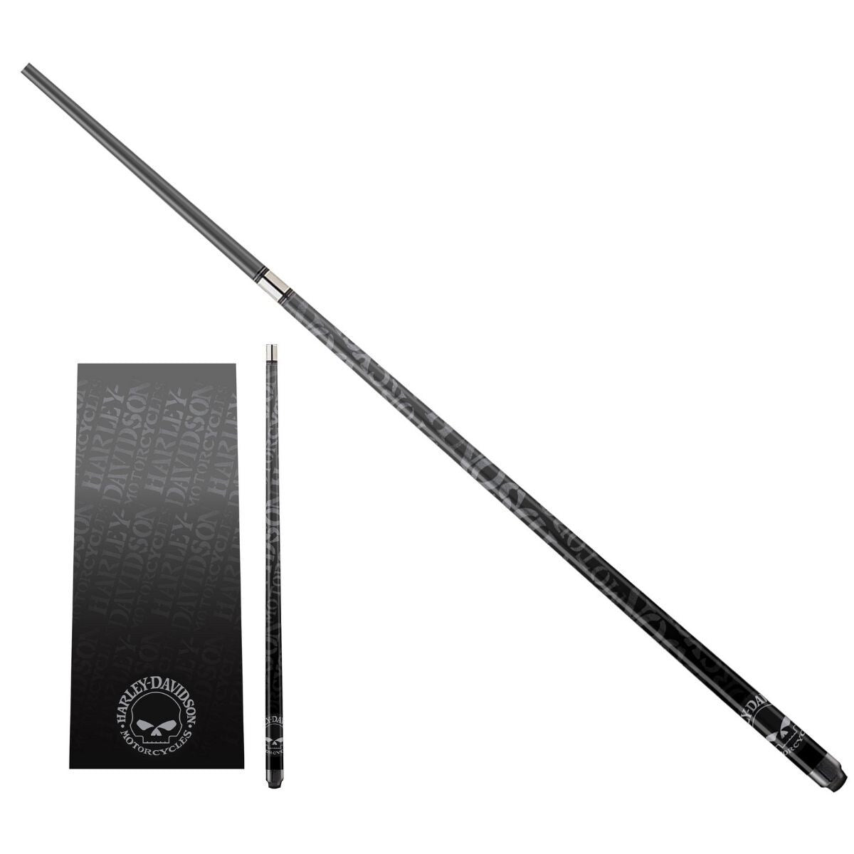 Harley Davidson Willie G. Skull Graphite Pool Cue - 20 oz