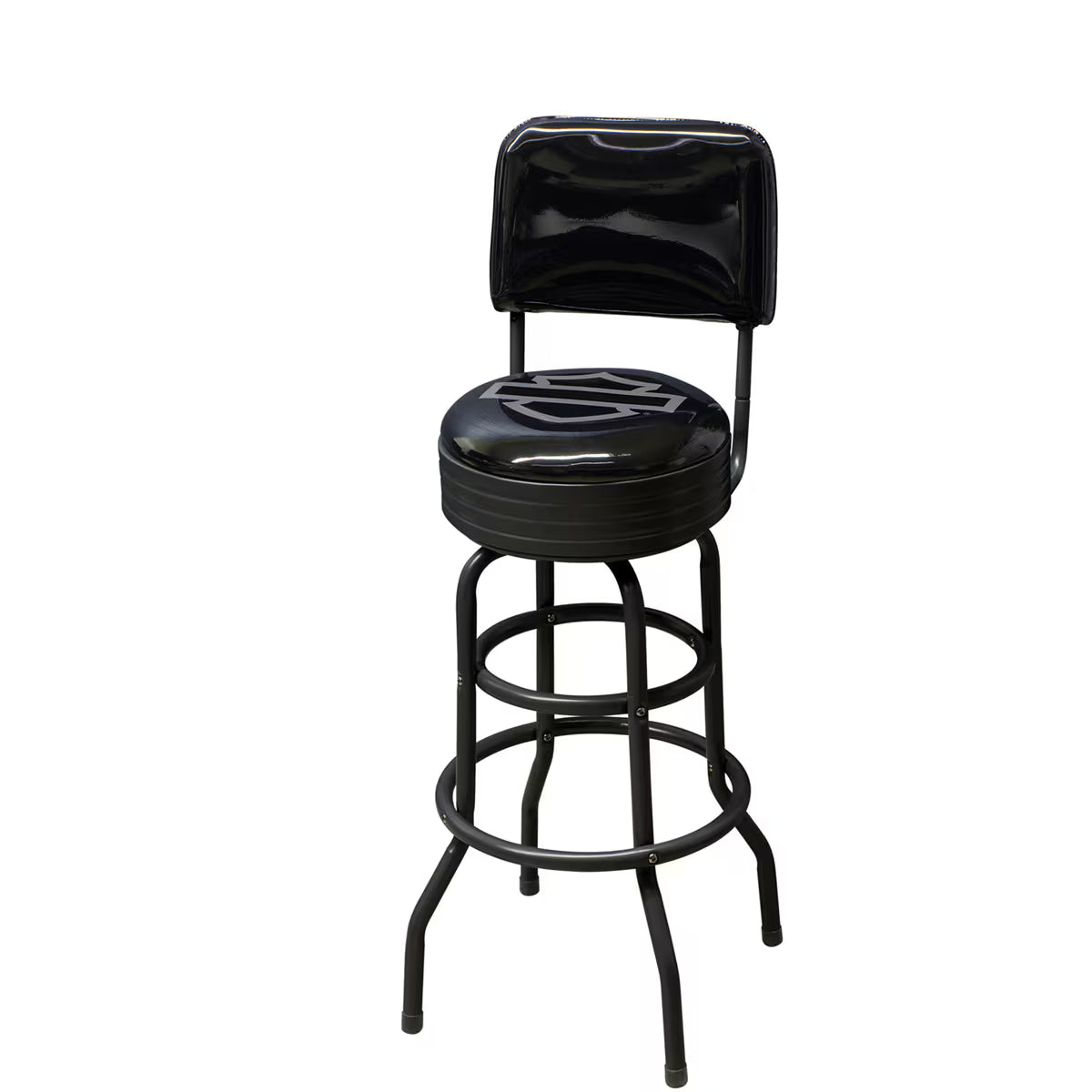 Harley Davidson Open B&S Bar Stool w/ Backrest