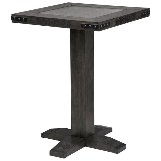 Harley Davidson B&S Square Pub Table - Industrial Grey