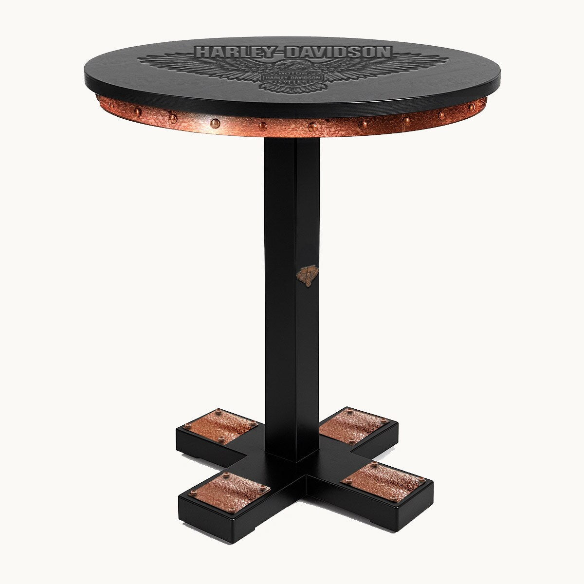 Harley Davidson Bar & Shield Eagle Pub Table