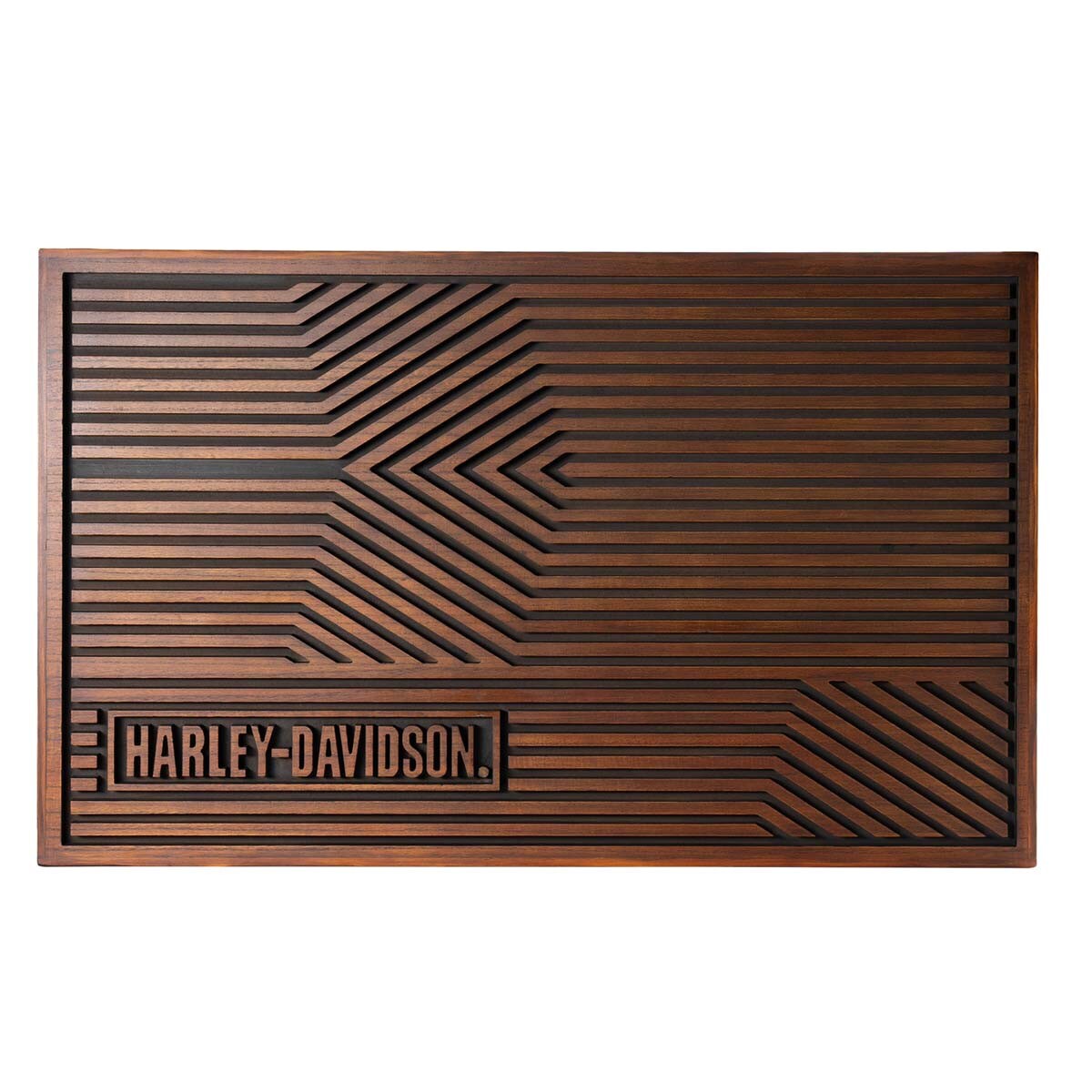 Harley Davidson Geometric Wood Wall Art