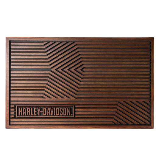 Harley Davidson Geometric Wood Wall Art