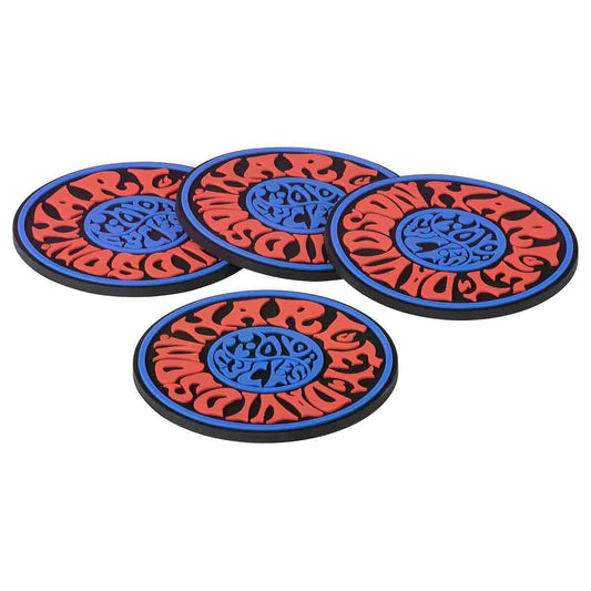 Harley Davidson 1970s Psychedelic Coaster Set