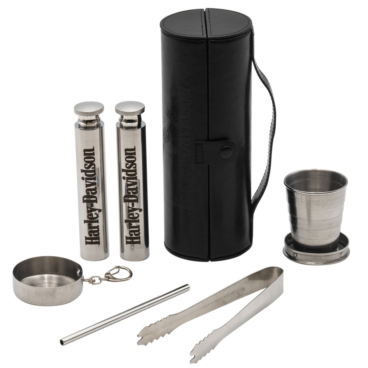 Harley Davidson Open B&S Eagle Travel Bar Set
