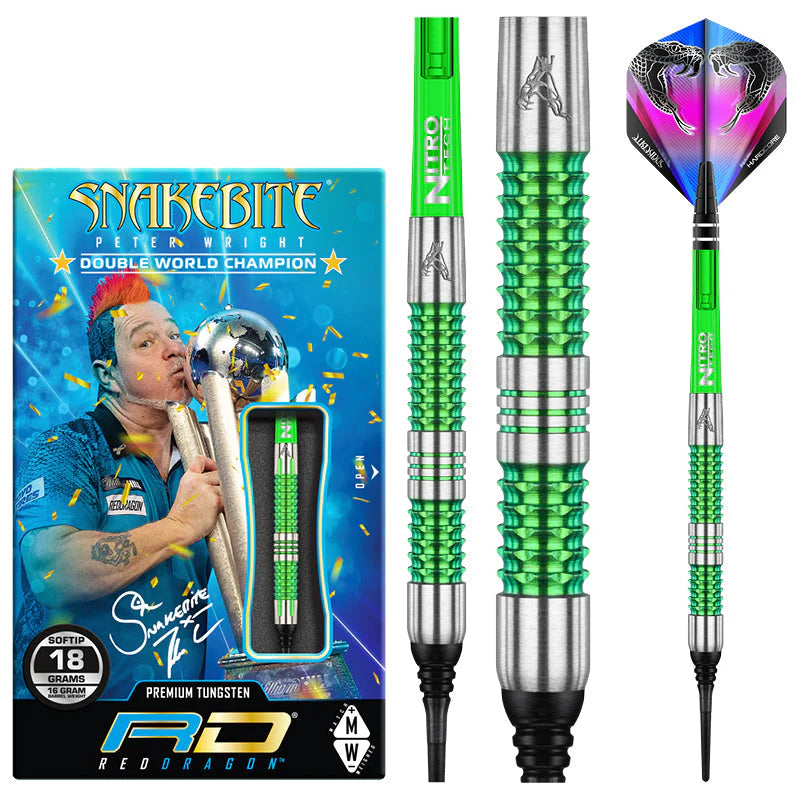 Red Dragon Peter Wright Mamba 18g Dart Set