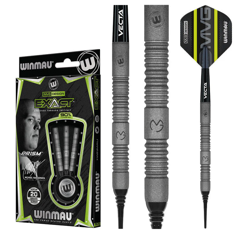 Winmau MVG Exact 90% Darts 18g B/W 20g F/W