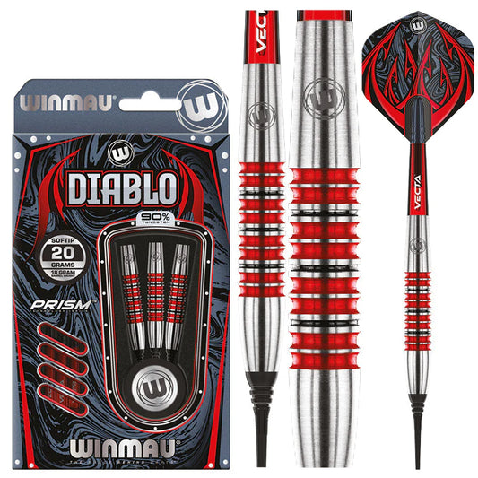 Winmau Diablo 1 Soft Tip Dart Set - 20g