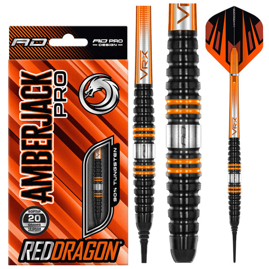 Red Dragon Amberjack Pro 2 Soft Tip Dart Set - 20g