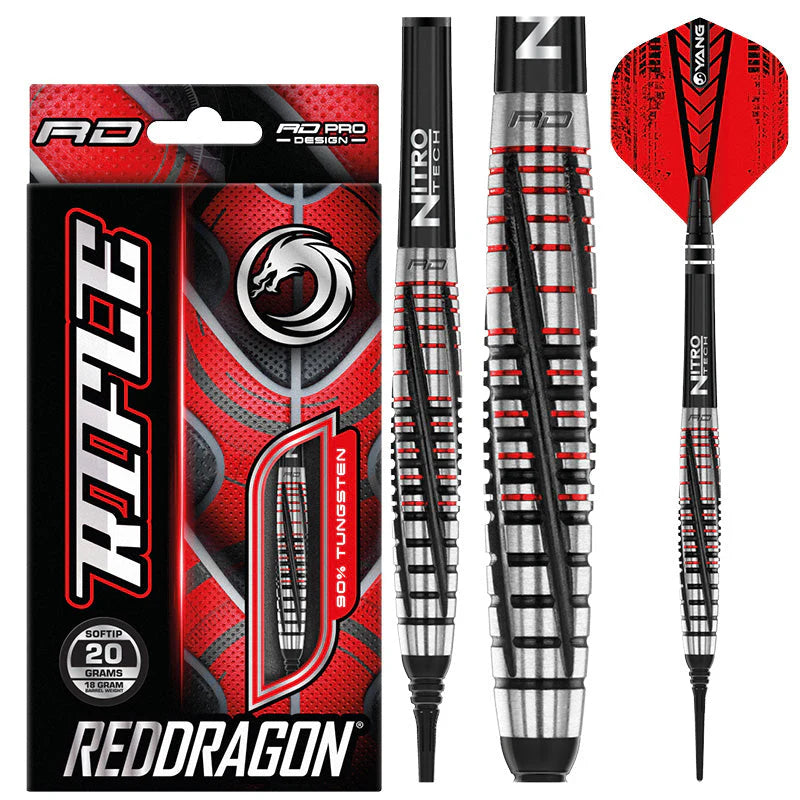 Red Dragon Rifle 18g Soft Tip Dart Set