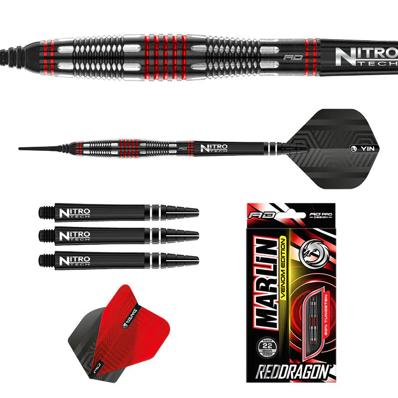 Red Dragon Marlin Venom 18g Soft Tip Dart Set