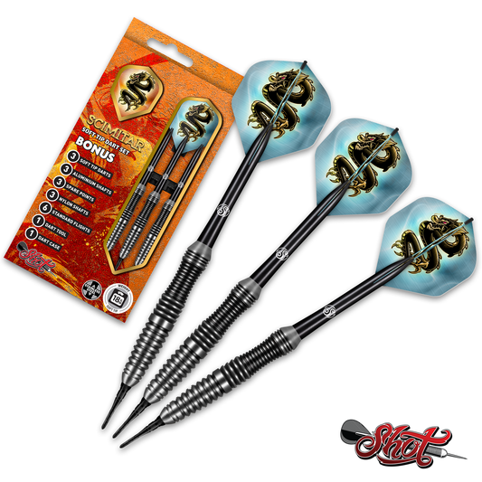 Shot Darts Scimitar Soft Tip Darts 18gm