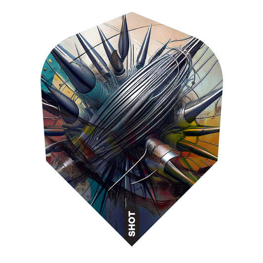 Shot Darts Gnarly Rippah Dart Flight Set-Small Standard