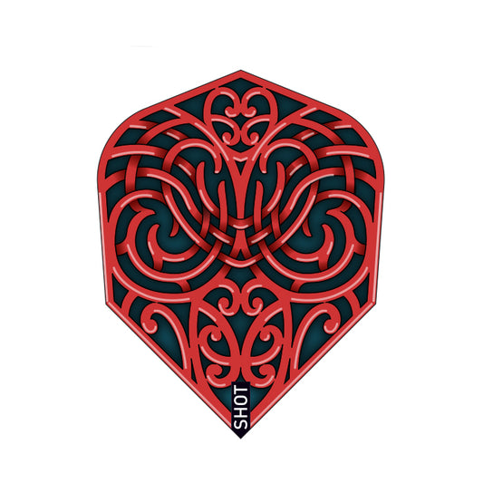 Shot Darts Warrior Kapene Dart Flight Set-Small Standard