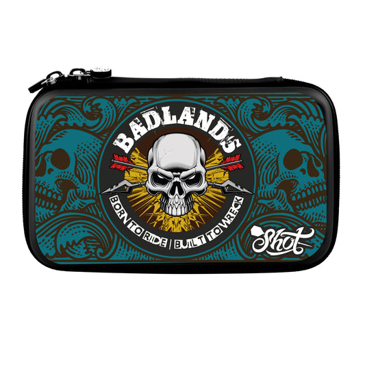 Shot Badlands Tactical Darts Case-Two Set Dart Wallet-Blue