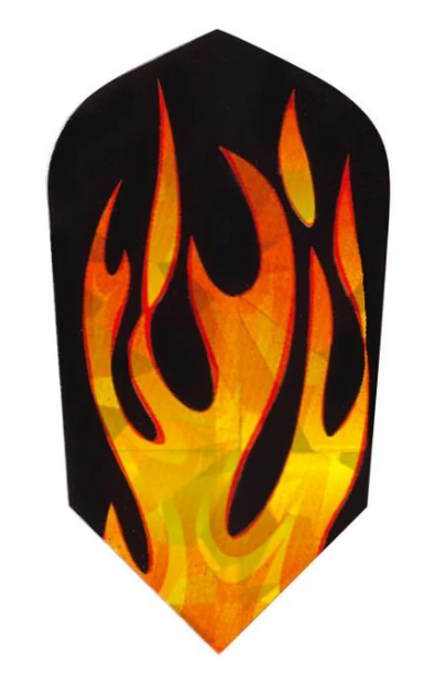 Viper V-Lux Glitter Flights Slim Orange Flame