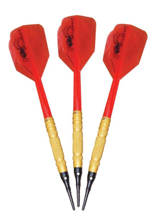 Gold Widows - Knurled Soft Tip Darts 20 Grams