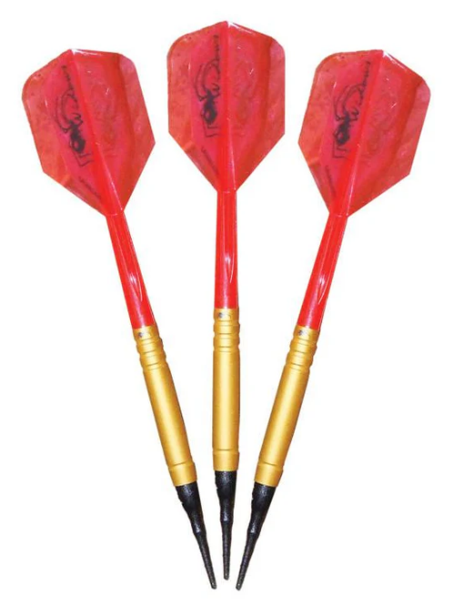 Gold Widows - Smooth Soft Tip Darts 18 Gram